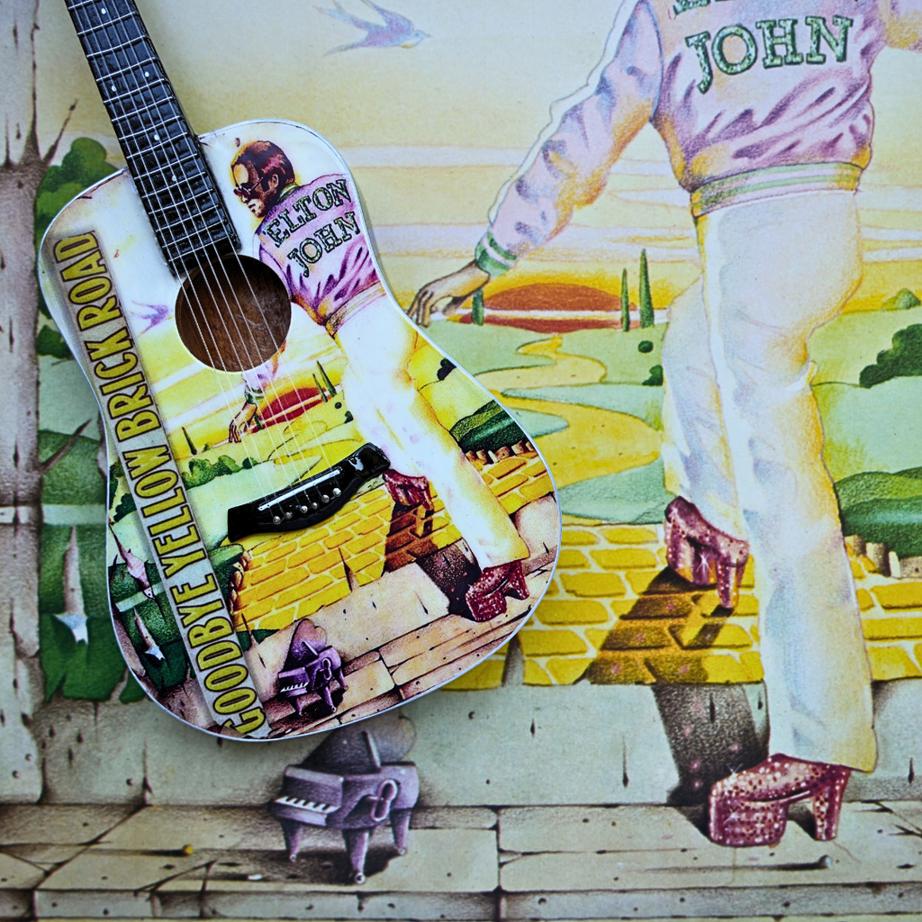 Goodbye Yellow Brick Road Miniature Guitar