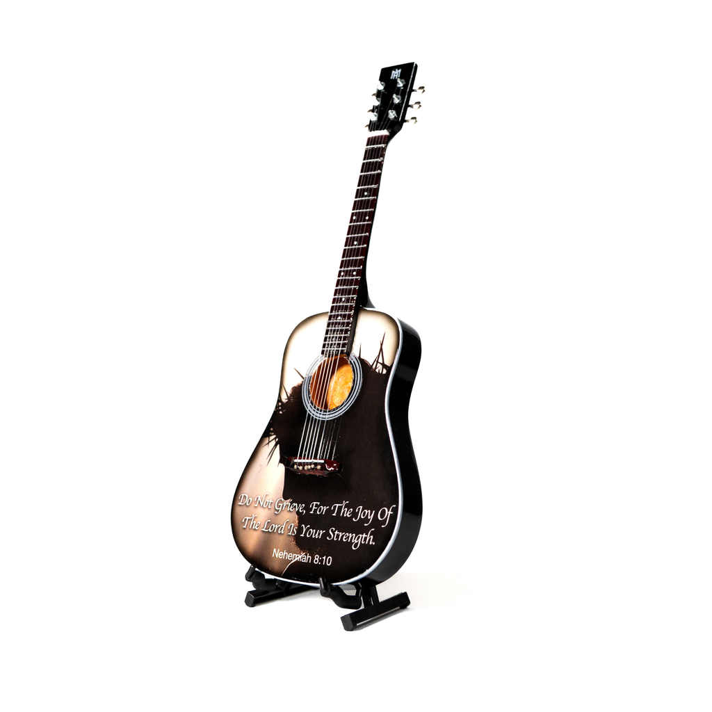 Nehemiah 8:10 Miniature Guitar