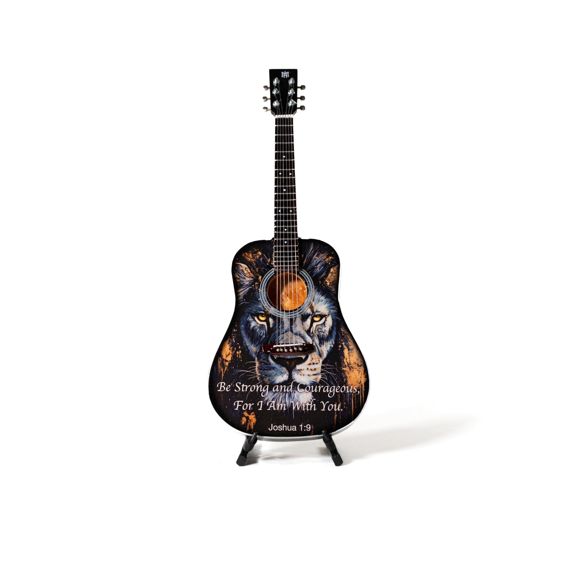 Joshua 1:9 Miniature Guitar