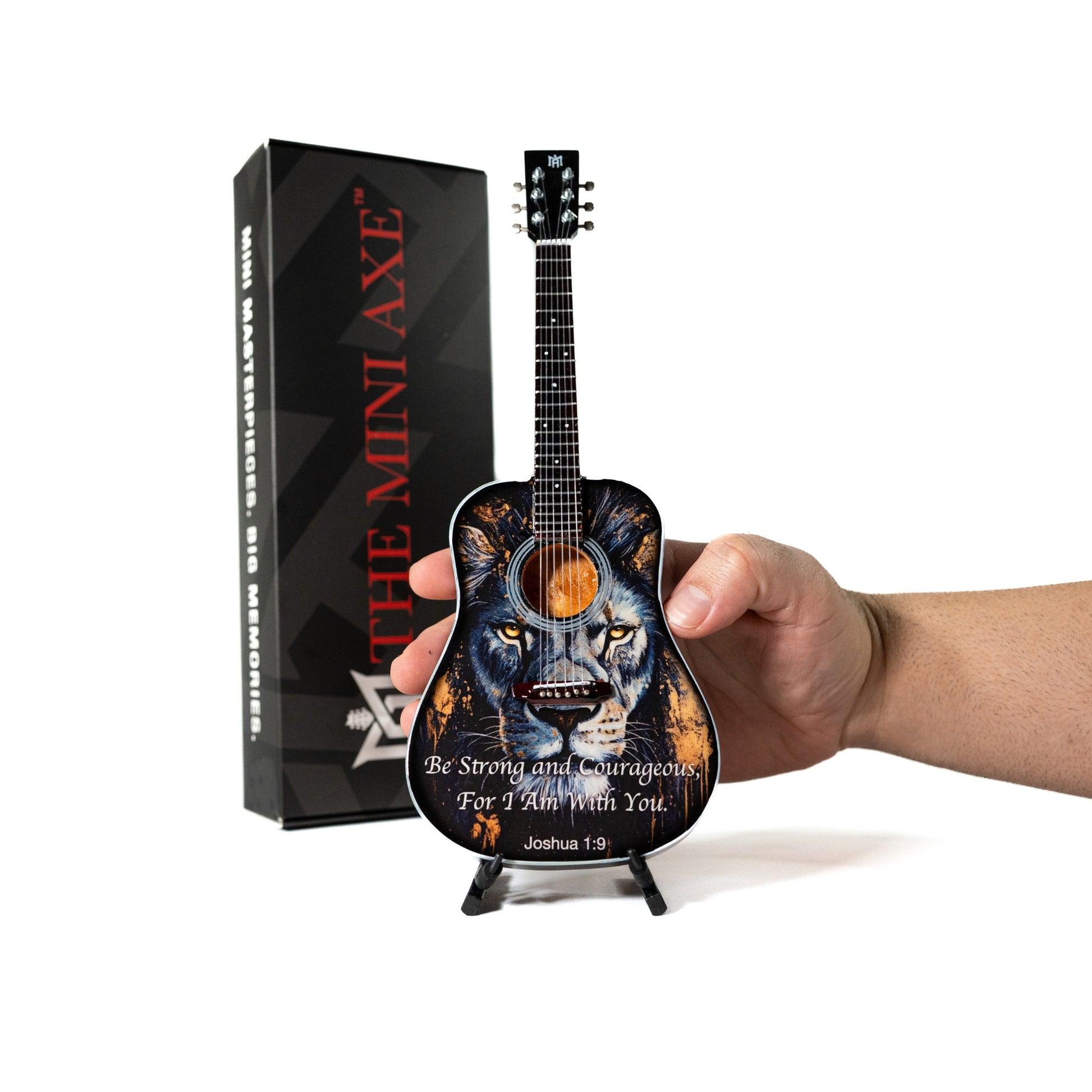 Joshua 1:9 Miniature Guitar