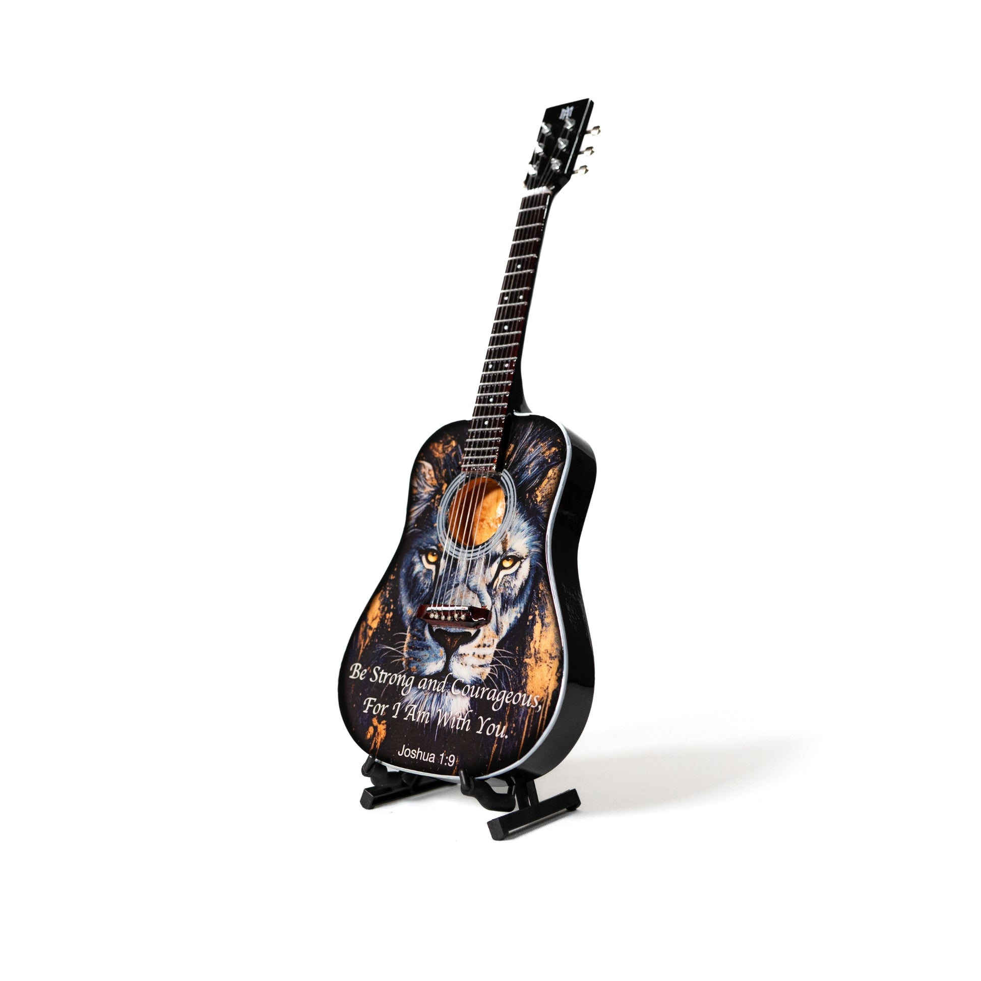 Joshua 1:9 Miniature Guitar