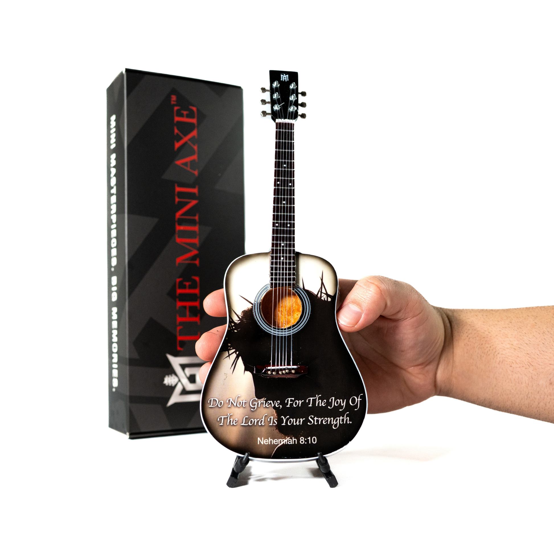 Nehemiah 8:10 Miniature Guitar