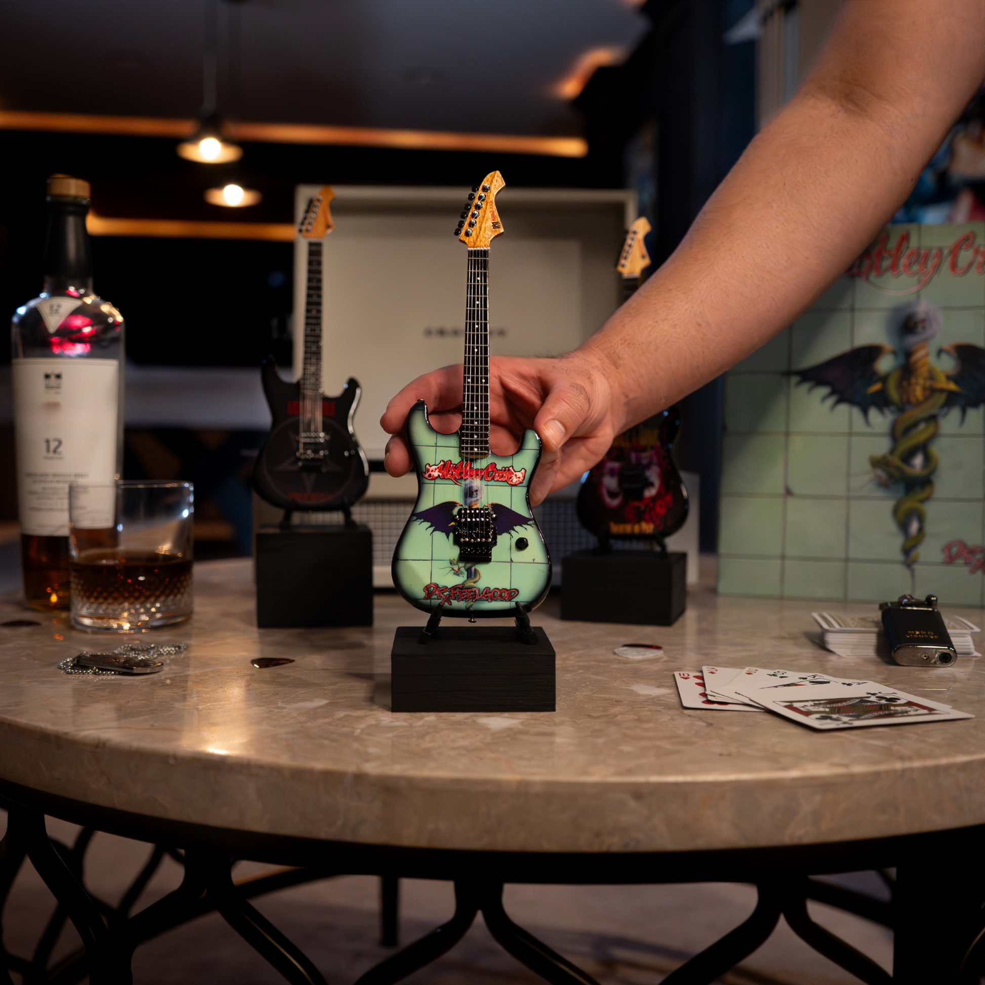 Mötley Crüe "Dr. Feelgood" Miniature Guitar