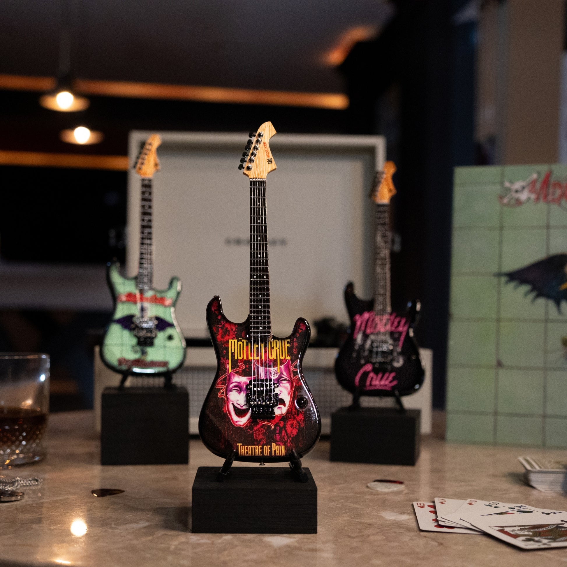 Mötley Crüe "Theatre of Pain" Miniature Guitar