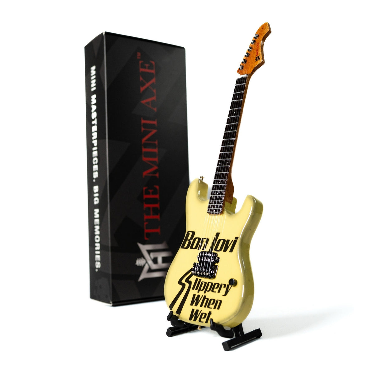 Bon Jovi Slippery When Wet Collectible Miniature Guitar