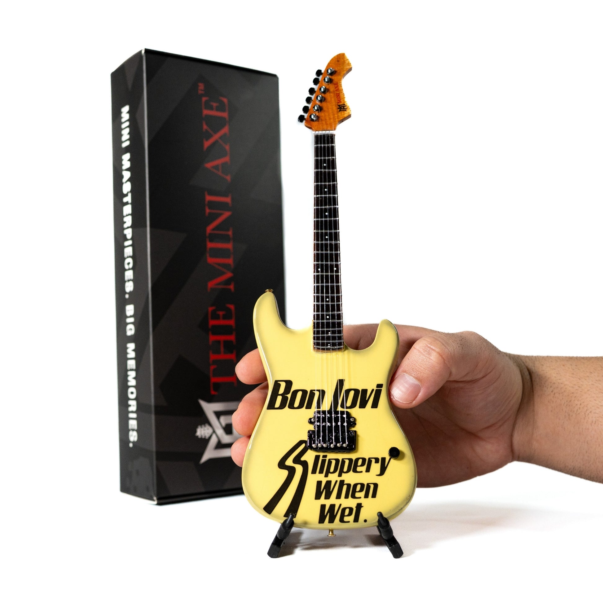 Bon Jovi Slippery When Wet Miniature Guitar