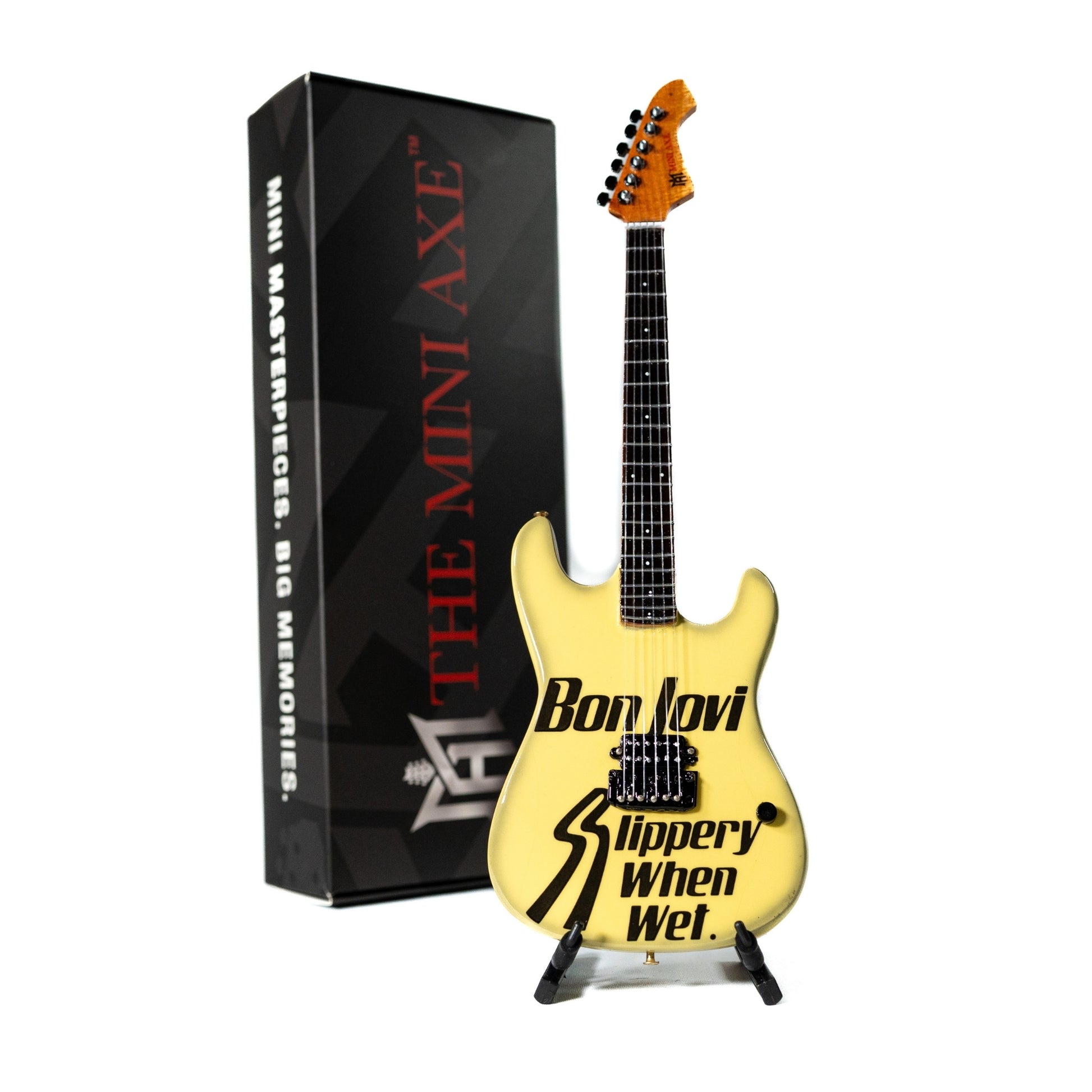 Bon Jovi Slippery When Wet Miniature Guitar