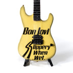 Bon Jovi Slippery When Wet Collectible Miniature Guitar