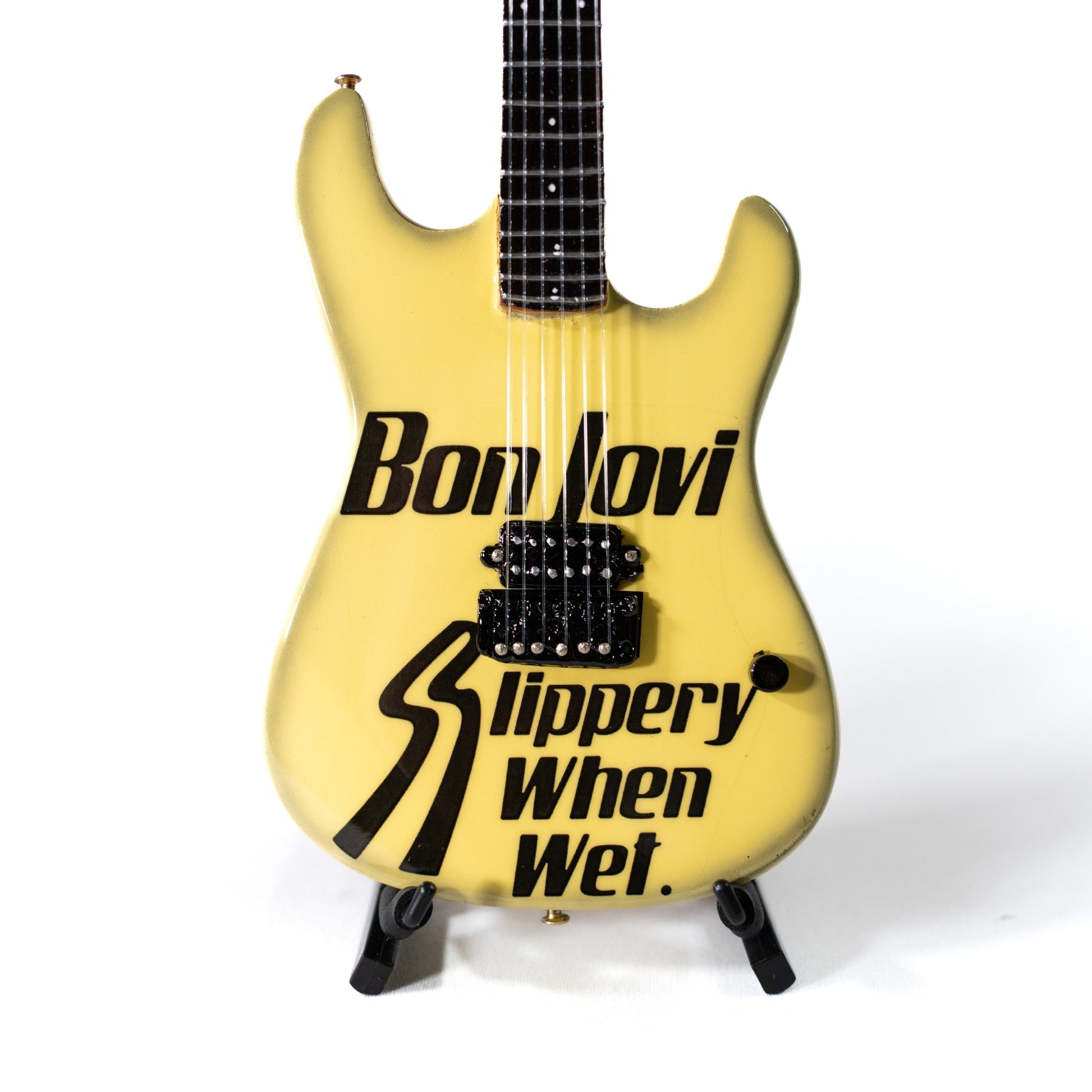 Bon Jovi Slippery When Wet Miniature Guitar