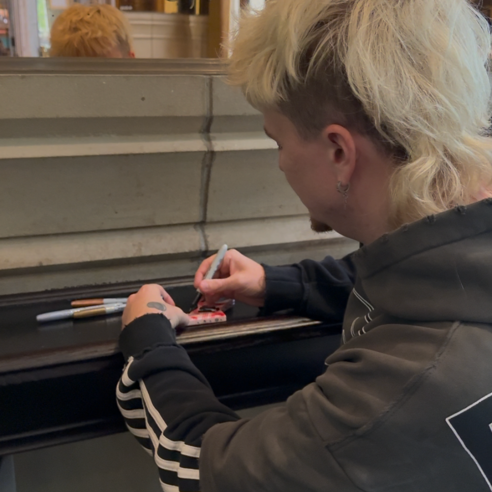 Autographed Jack Simmons' First Blood Mini Axe