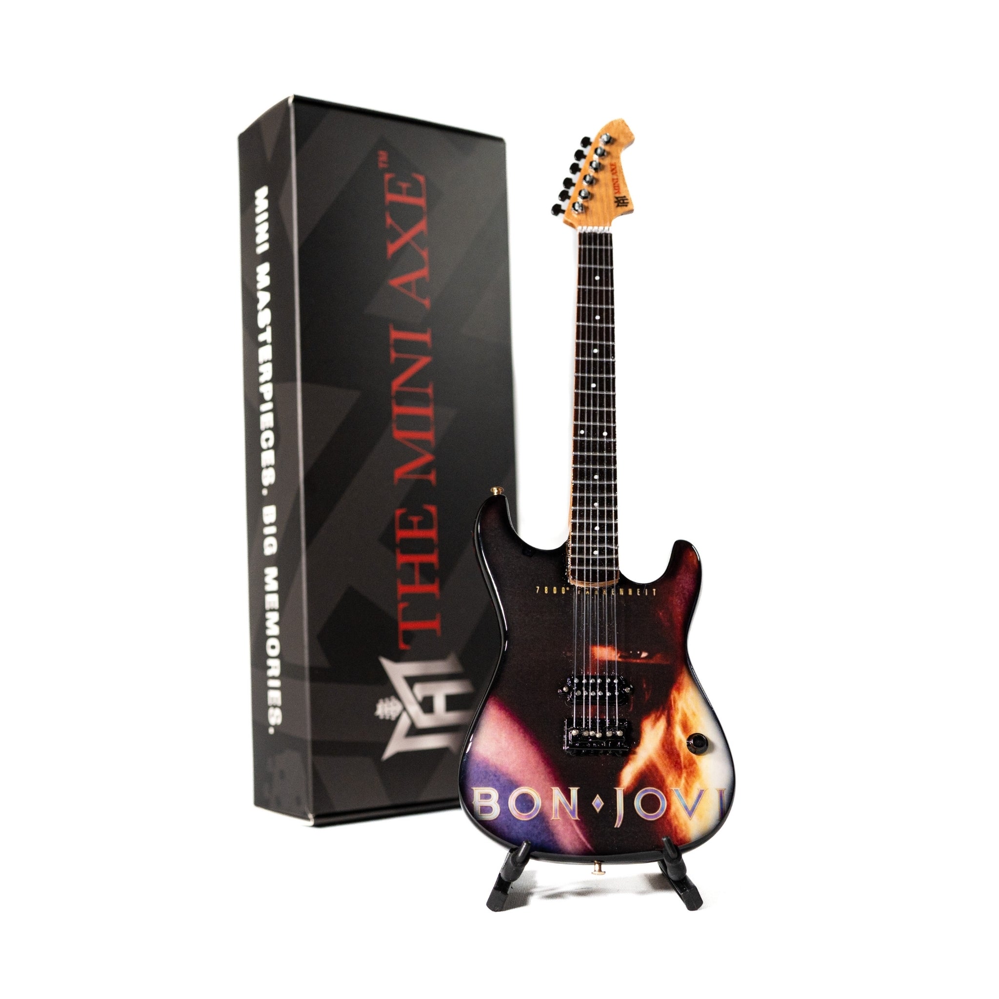 Bon Jovi 7800° Fahrenheit Collectible Miniature Guitar