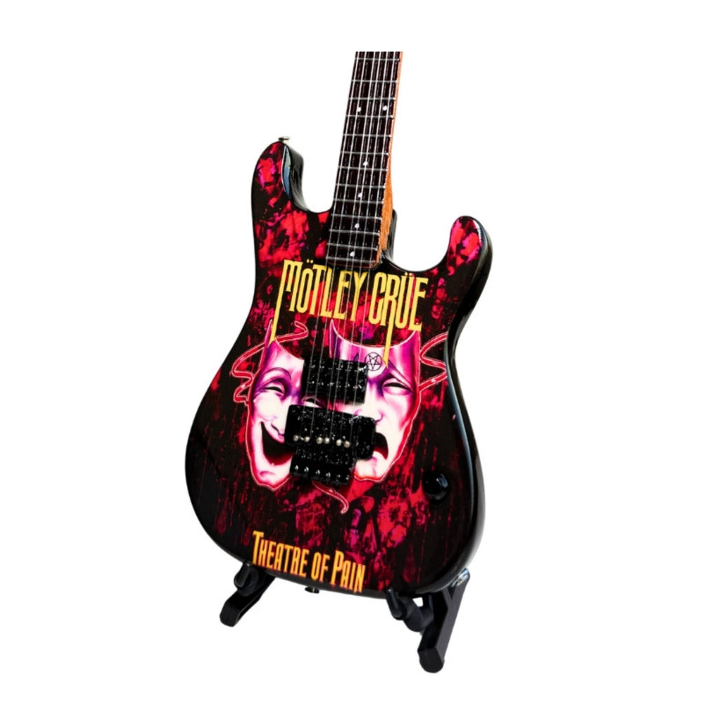 The Complete Mötley Crüe Album Cover Mini Axe Set – All 4 Official Mini Guitar Designs