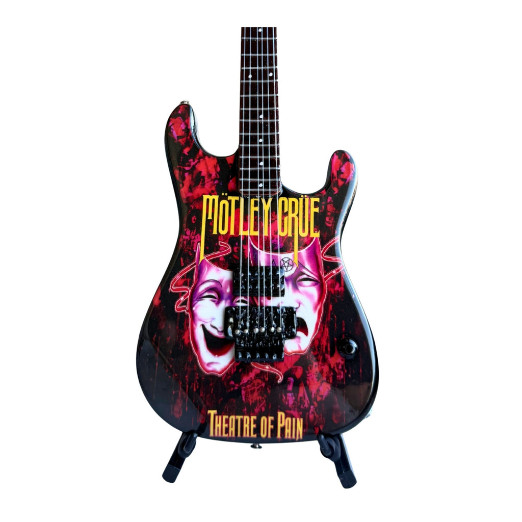 The Complete Mötley Crüe Album Cover Mini Axe Set – All 4 Official Mini Guitar Designs