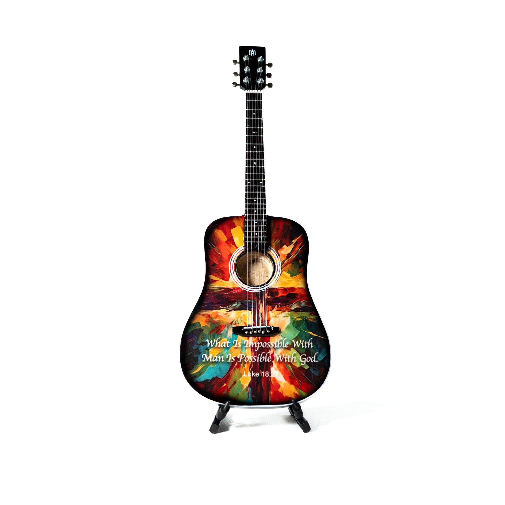 Luke 18:27 Miniature Guitar