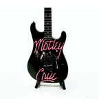 The Complete Mötley Crüe Album Cover Collectible Miniature Guitar Set – All 4 Official Mini Guitar Designs