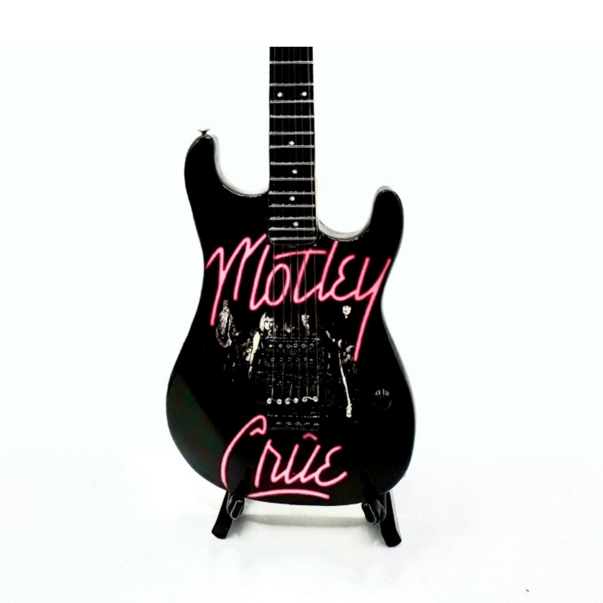 The Complete Mötley Crüe Album Cover Mini Axe Set – All 4 Official Mini Guitar Designs