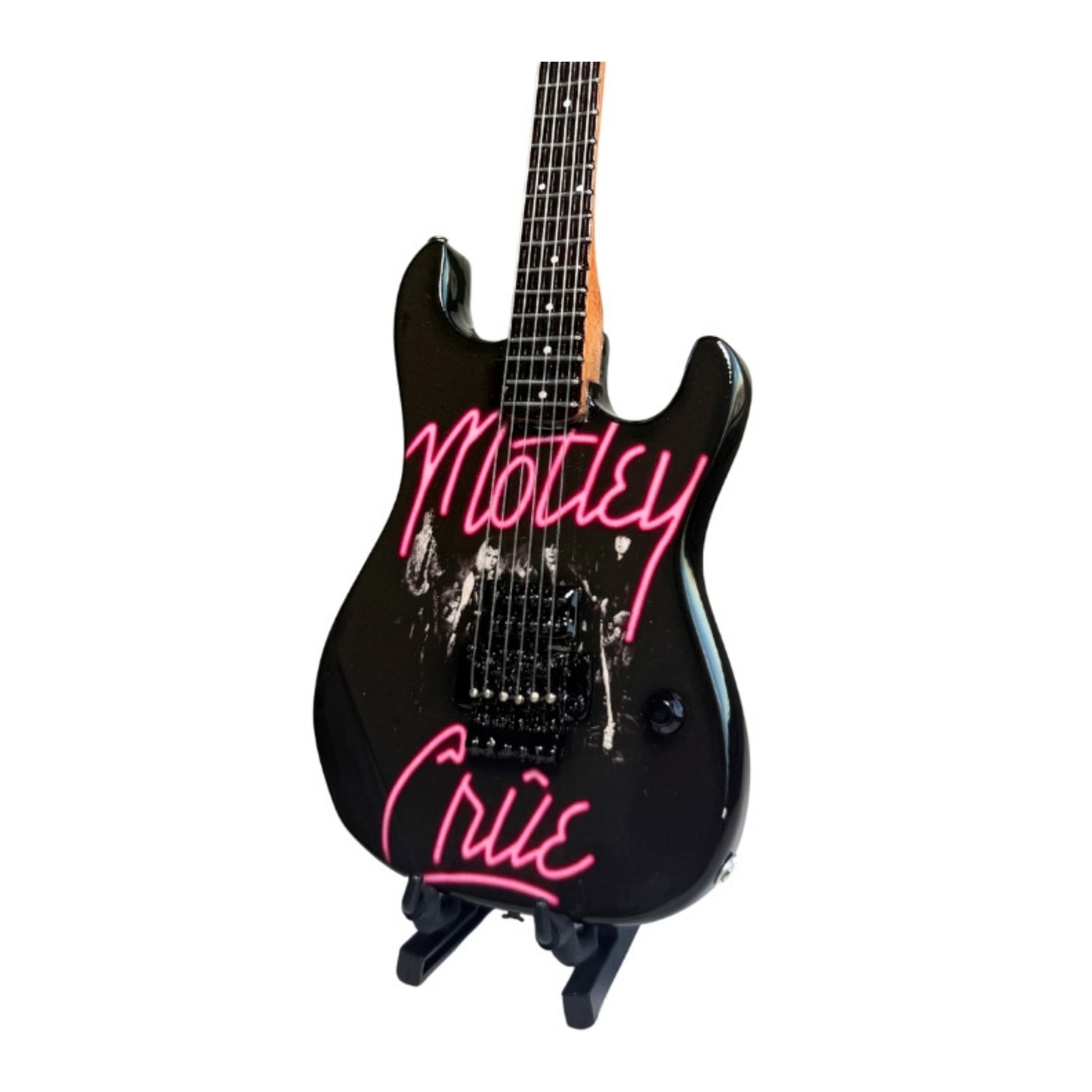 The Complete Mötley Crüe Album Cover Mini Axe Set – All 4 Official Mini Guitar Designs