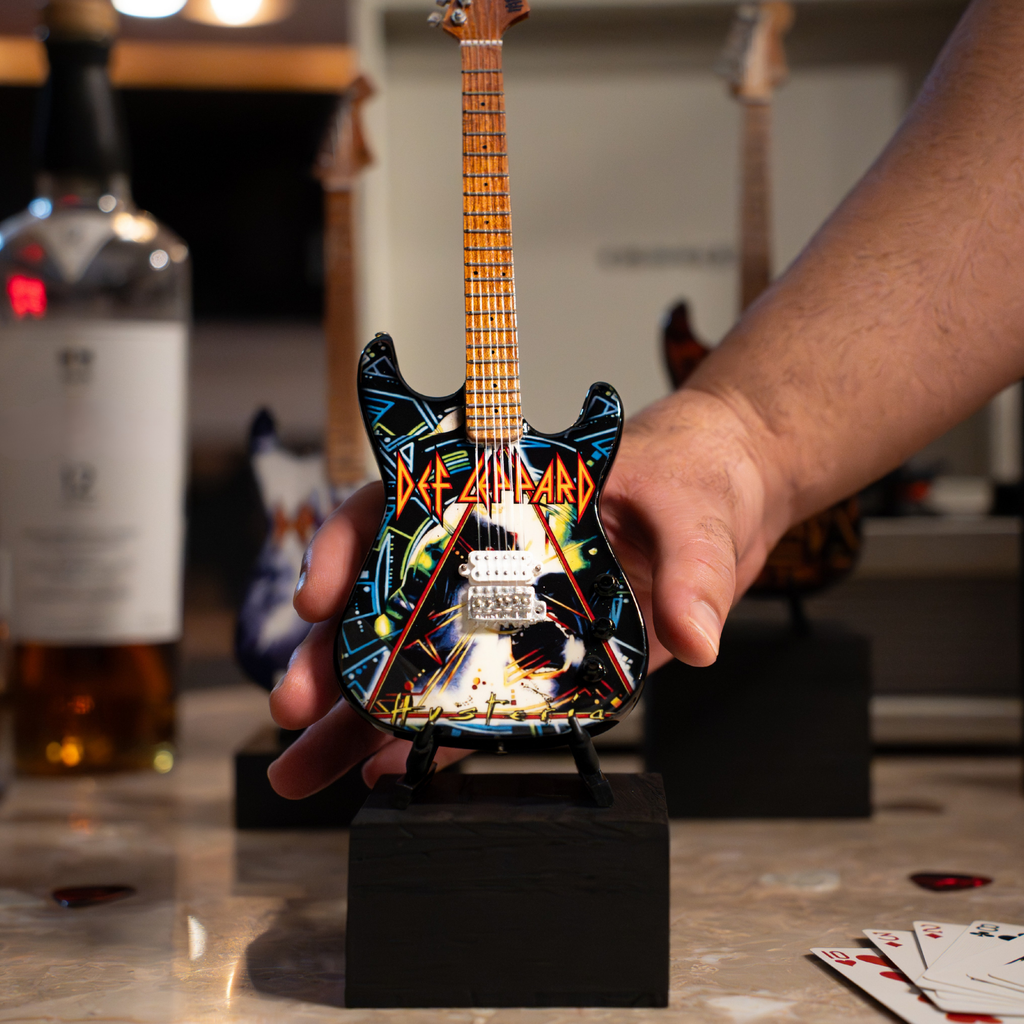Def Leppard "Hysteria" Miniature Guitar and Bracelet