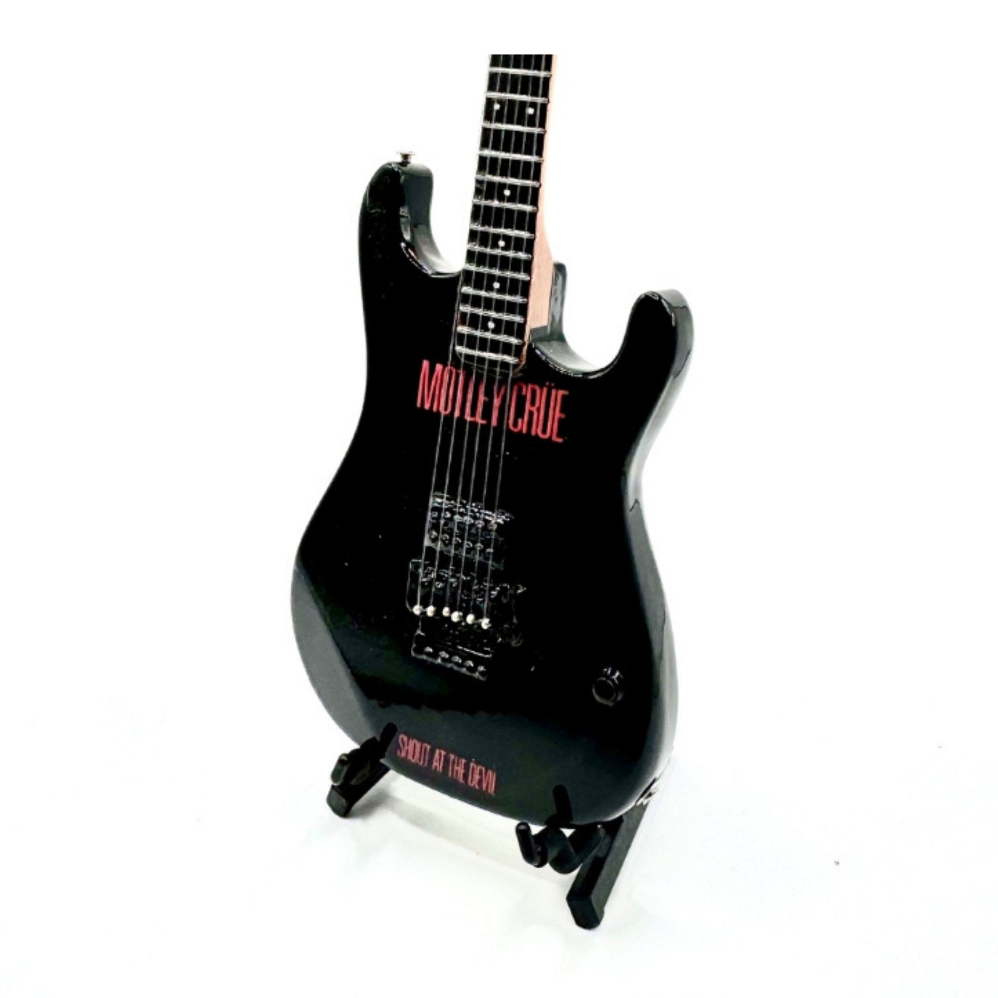 The Complete Mötley Crüe Album Cover Mini Axe Set – All 4 Official Mini Guitar Designs