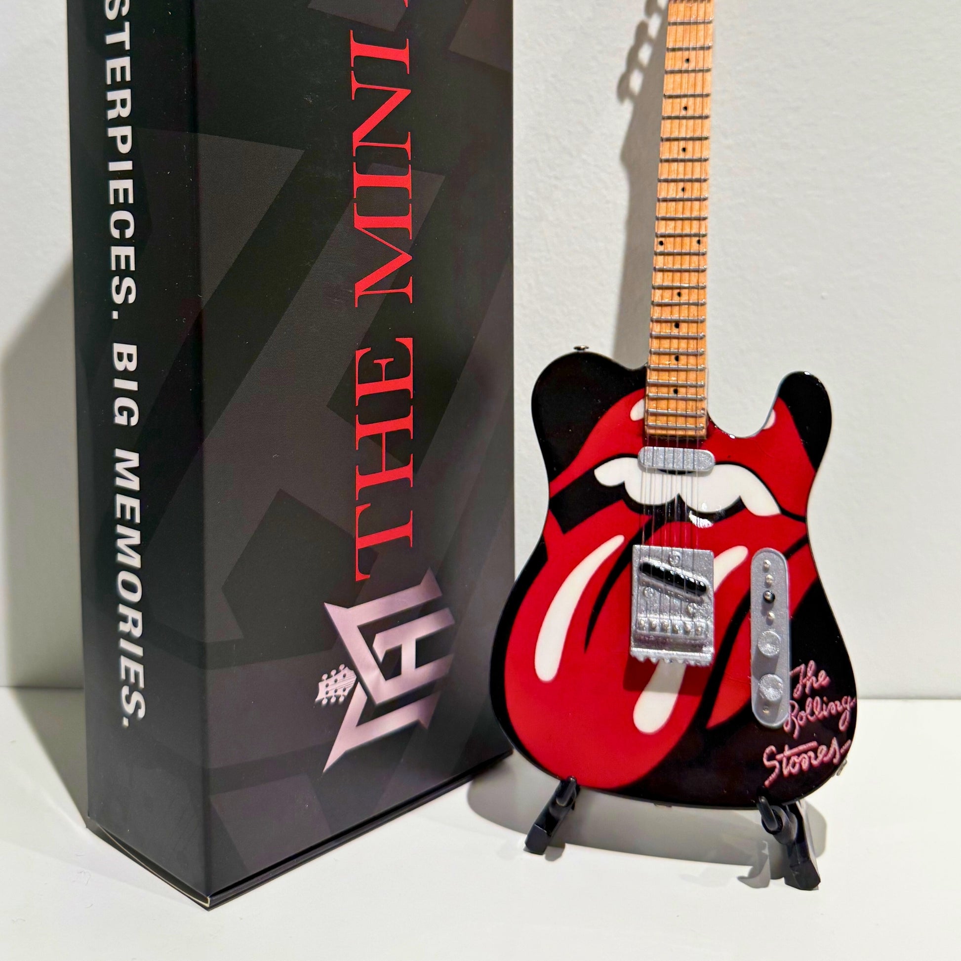 The Rolling Stones "Tongue and Lips" Mini Axe