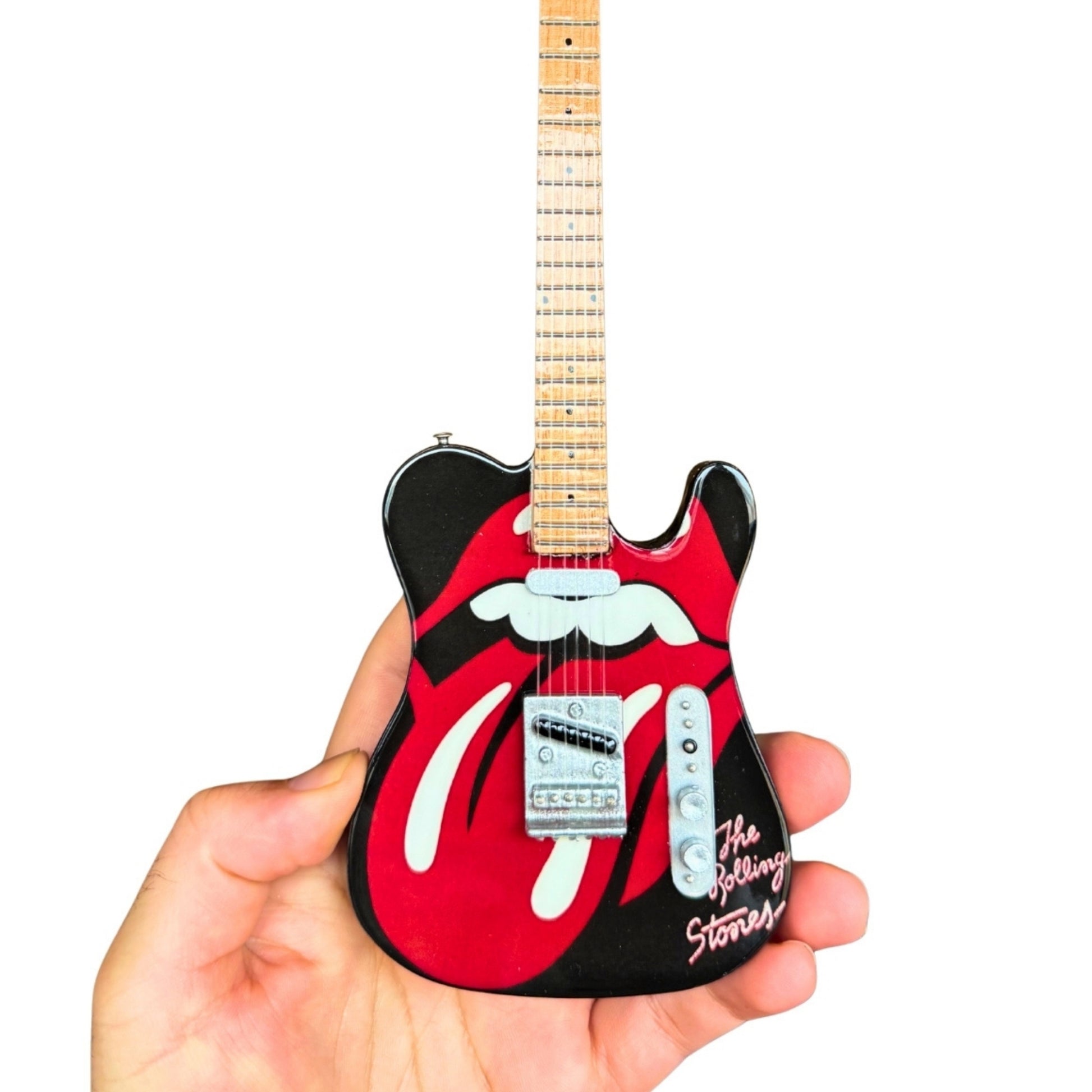 The Rolling Stones "Tongue and Lips" Mini Axe