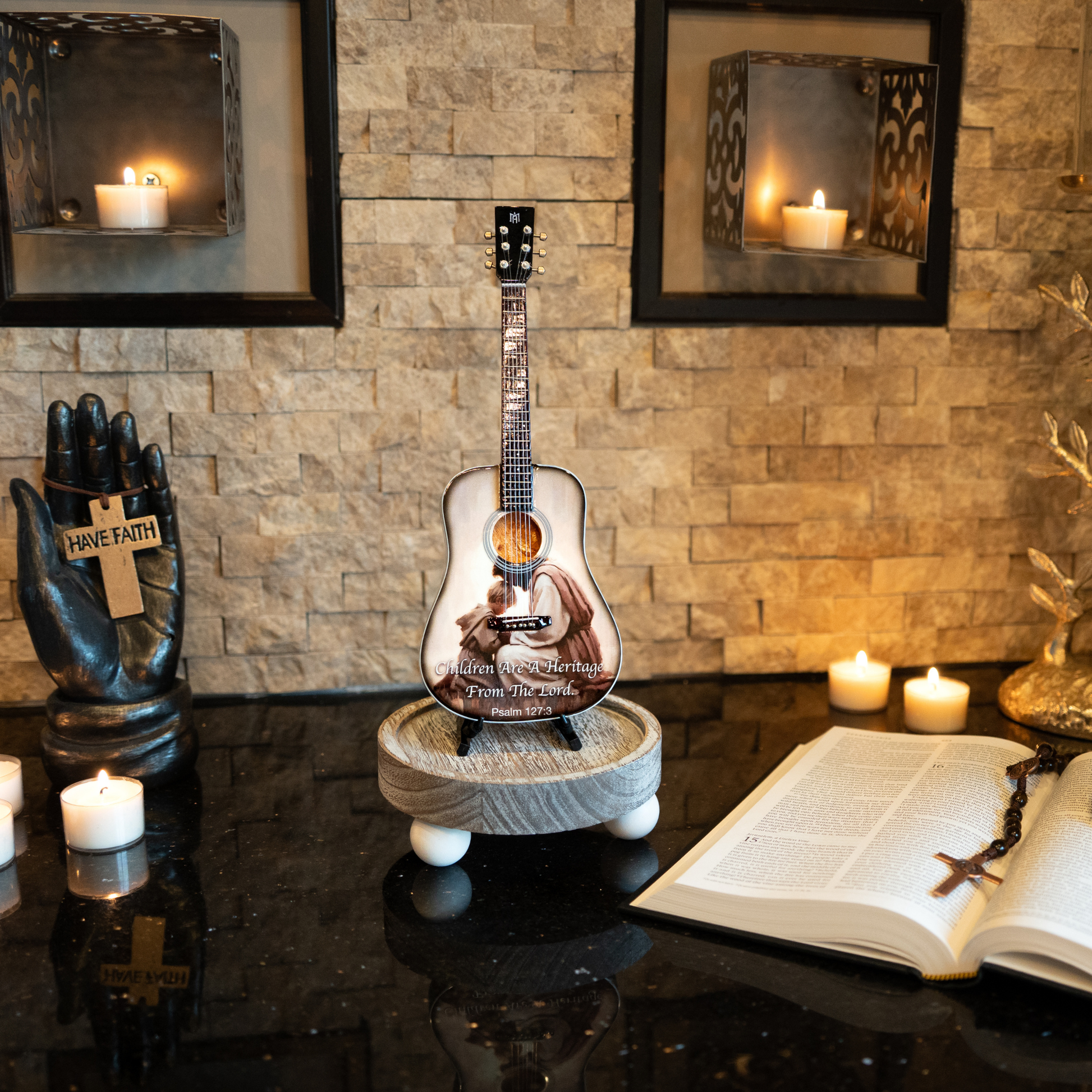Psalm 127:3 Miniature Guitar