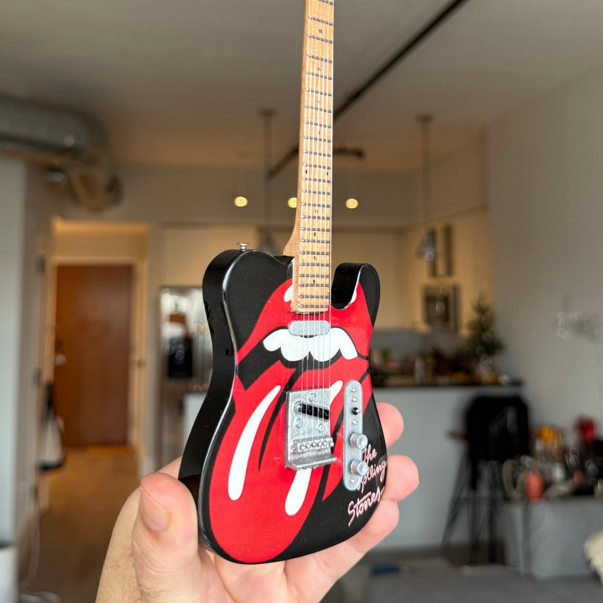 The Rolling Stones "Tongue and Lips" Mini Axe