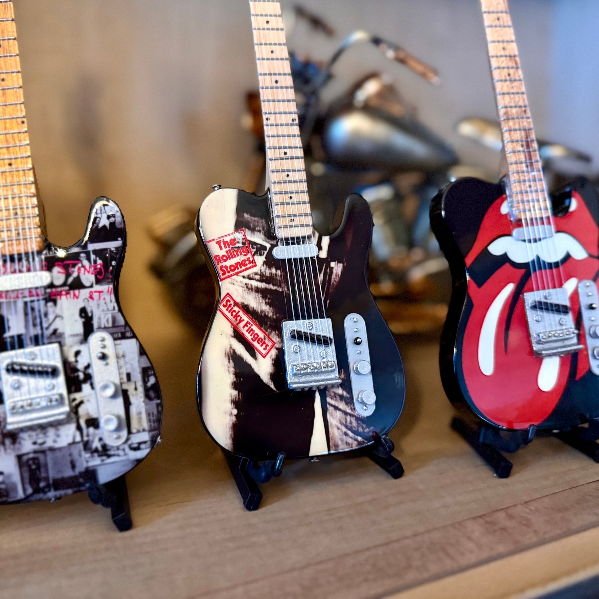 The Rolling Stones "Tongue and Lips" Mini Axe