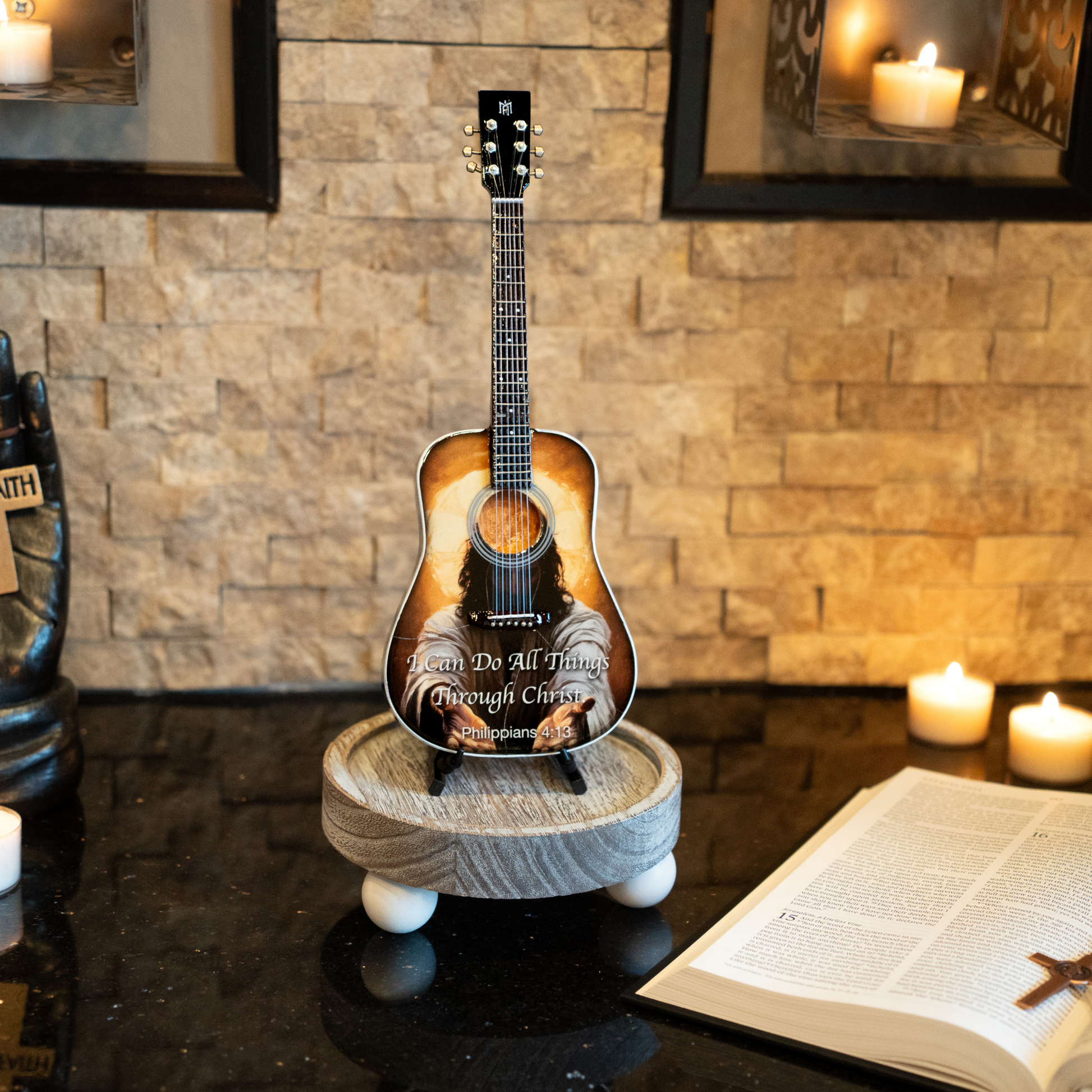 Philippians 4:13 Miniature Guitar