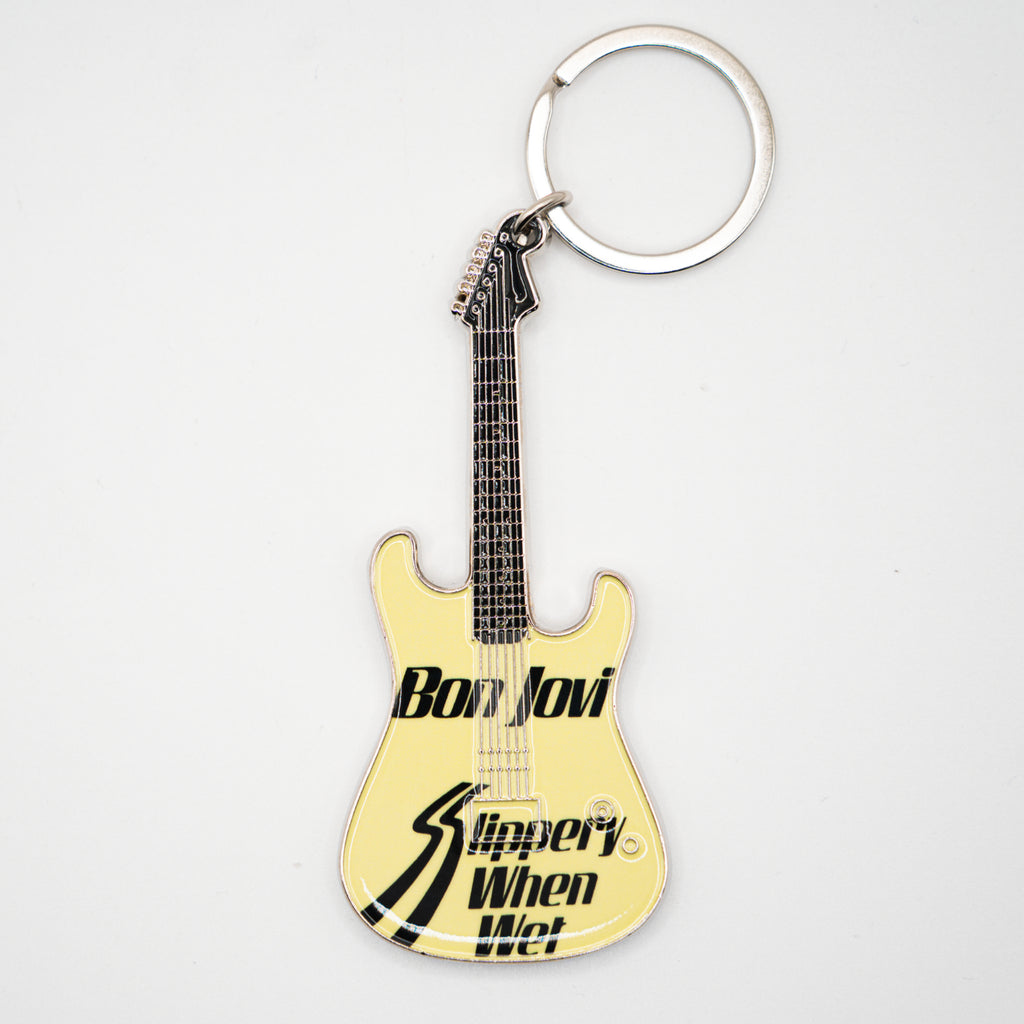 Bon Jovi Slippery When Wet Mini Axe Keychain