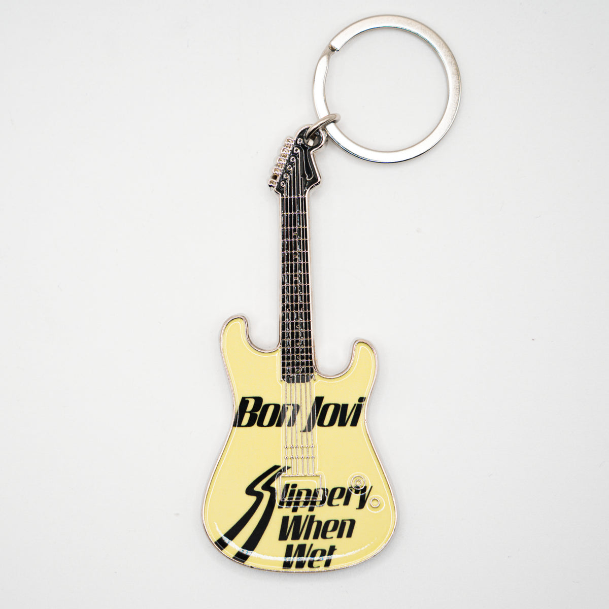 Bon Jovi Slippery When Wet Mini Axe Keychain
