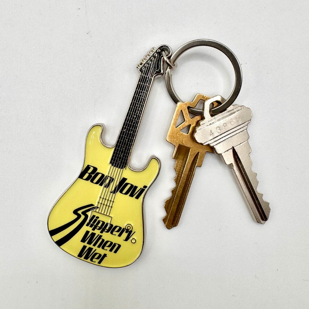 Bon Jovi Slippery When Wet Mini Axe Keychain