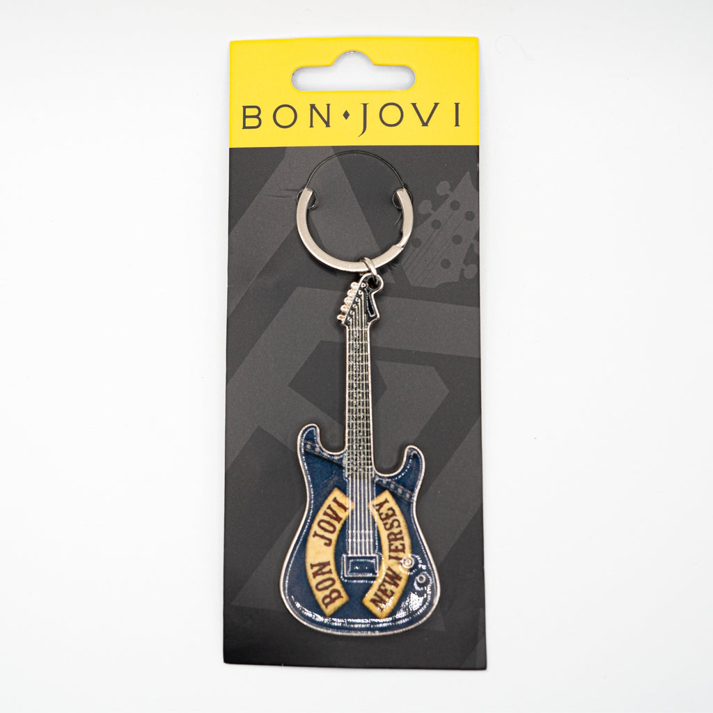 Bon Jovi Denim Mini Axe Keychain