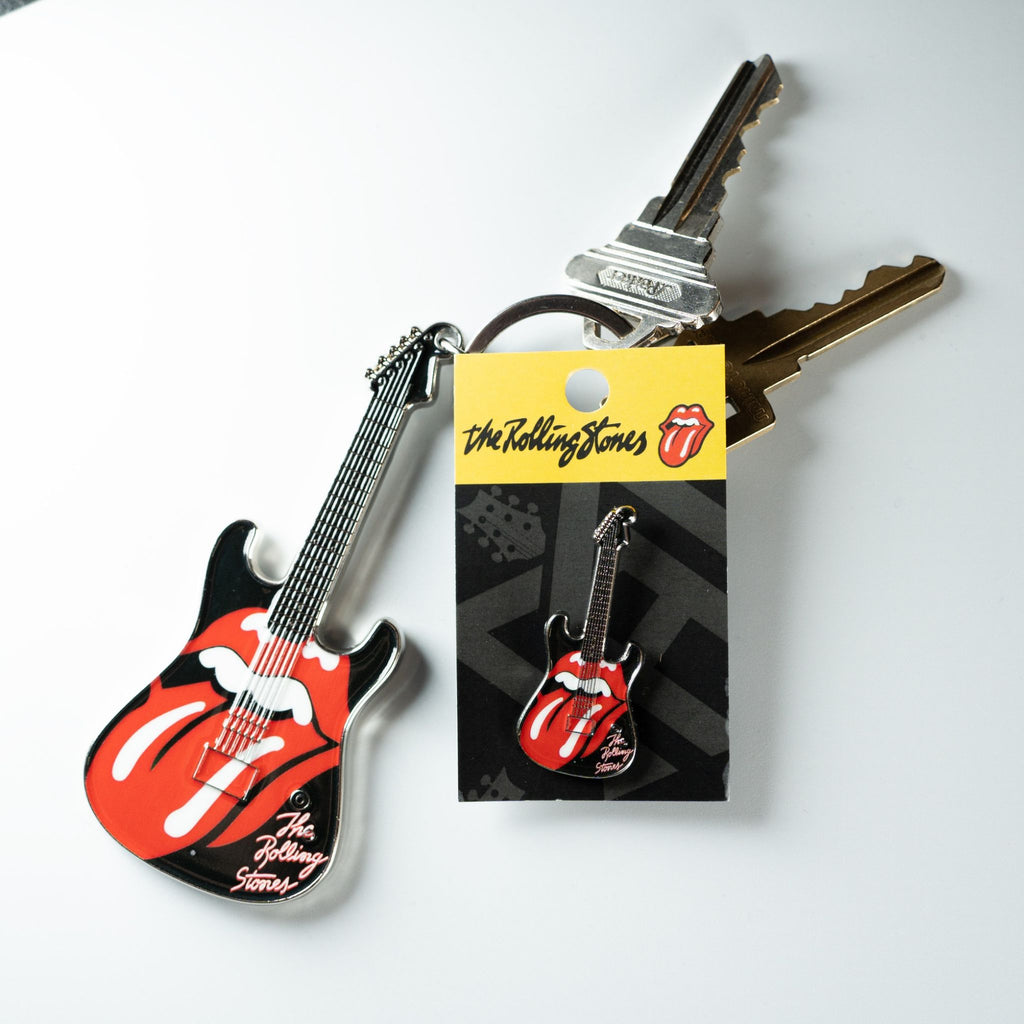 The Rolling Stones Tongue & Lips Keychain & Pin Bundle