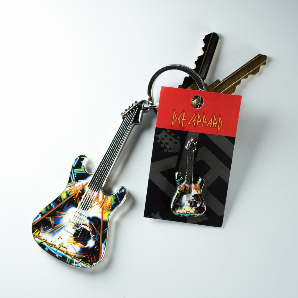 Def Leppard Hysteria Keychain & Pin Bundle