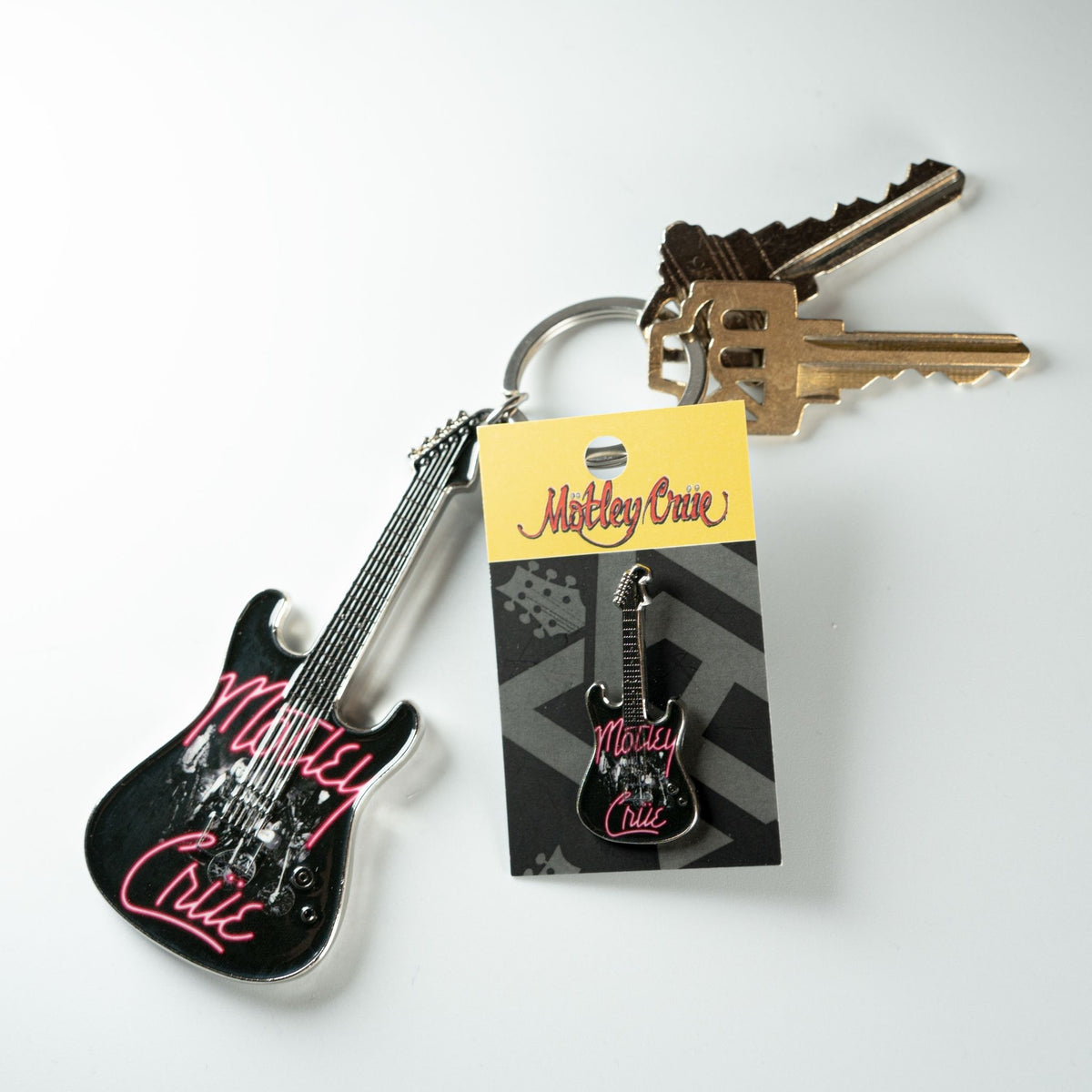 Mötley Crüe Girls Girls Girls Keychain & Pin Bundle