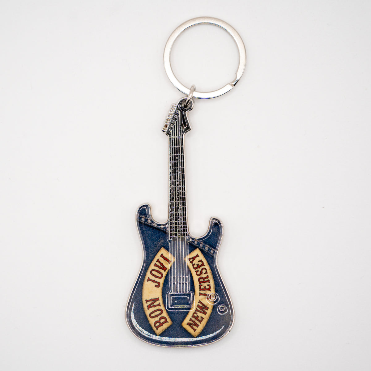 Bon Jovi Denim Mini Axe Keychain