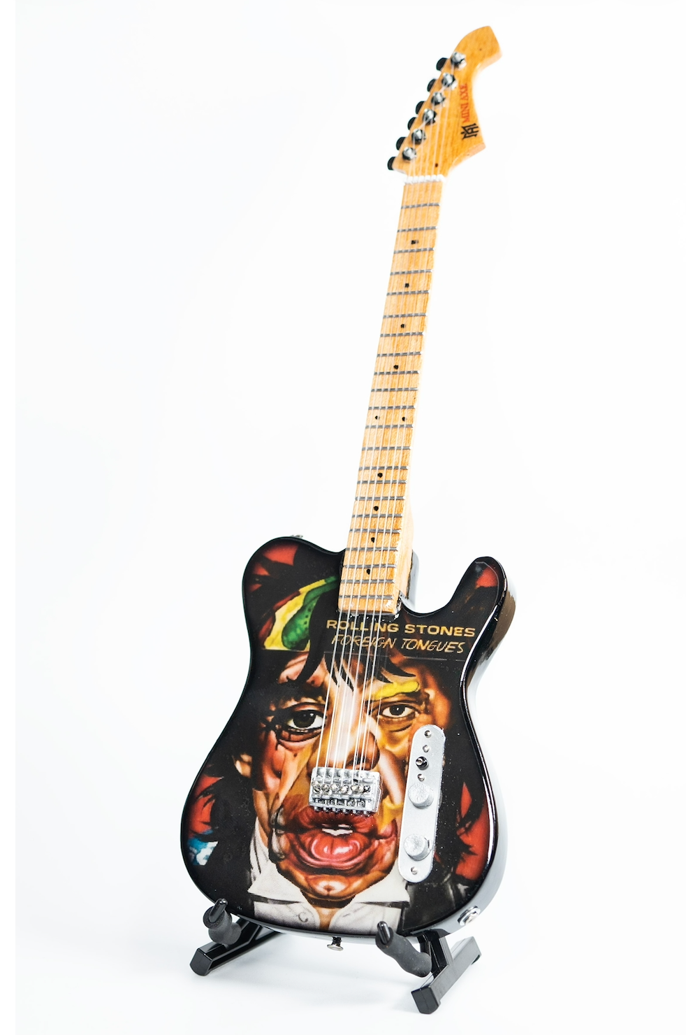 The Rolling Stones "Foreign Tongues" Miniature Guitar
