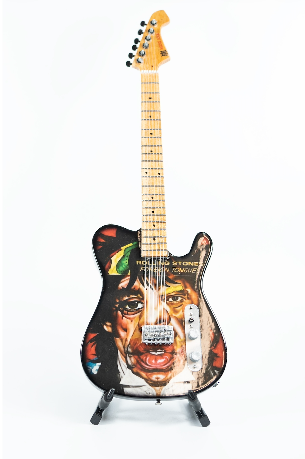 The Rolling Stones "Foreign Tongues" Miniature Guitar