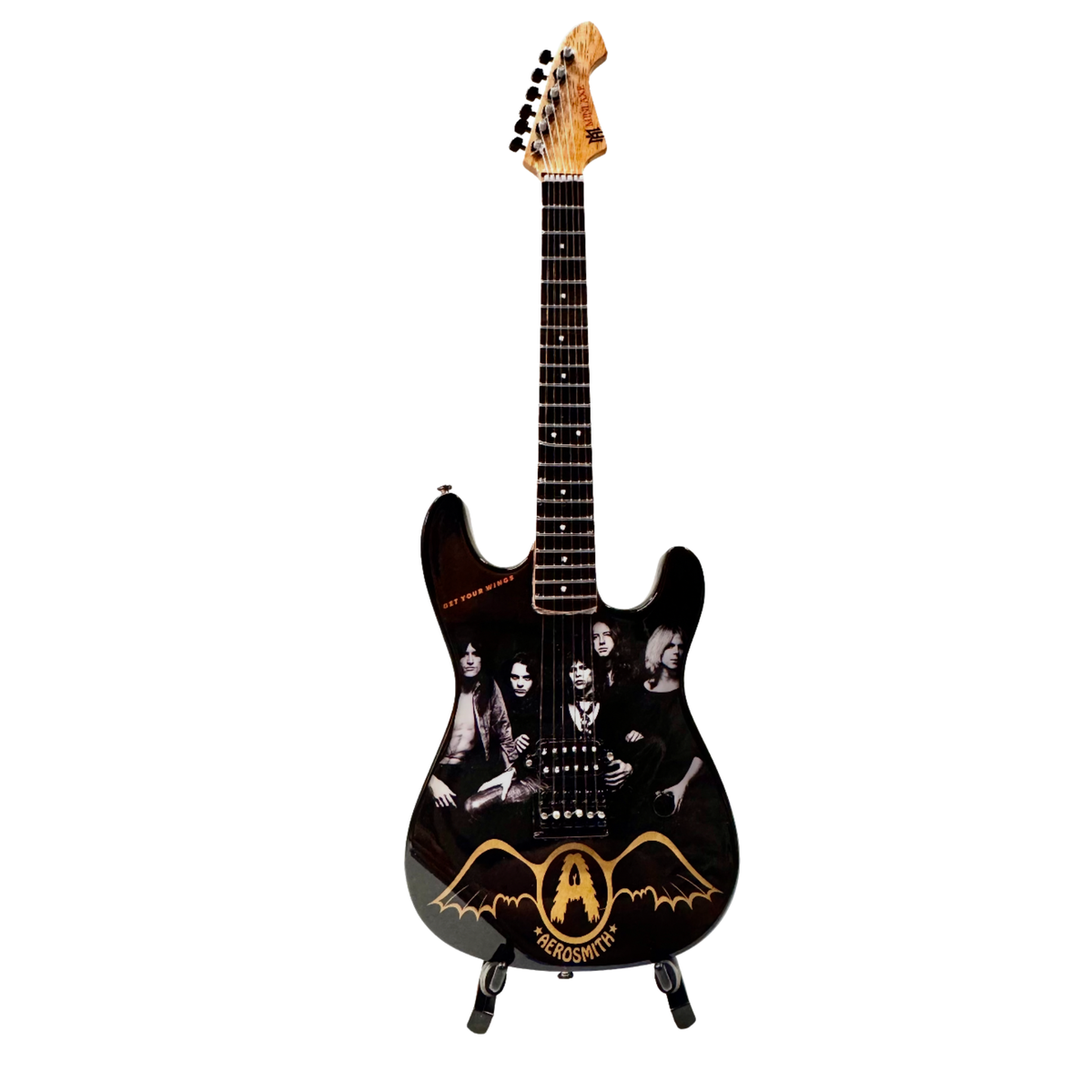 Aerosmith "Get Your Wings" Collectible Miniature Guitar