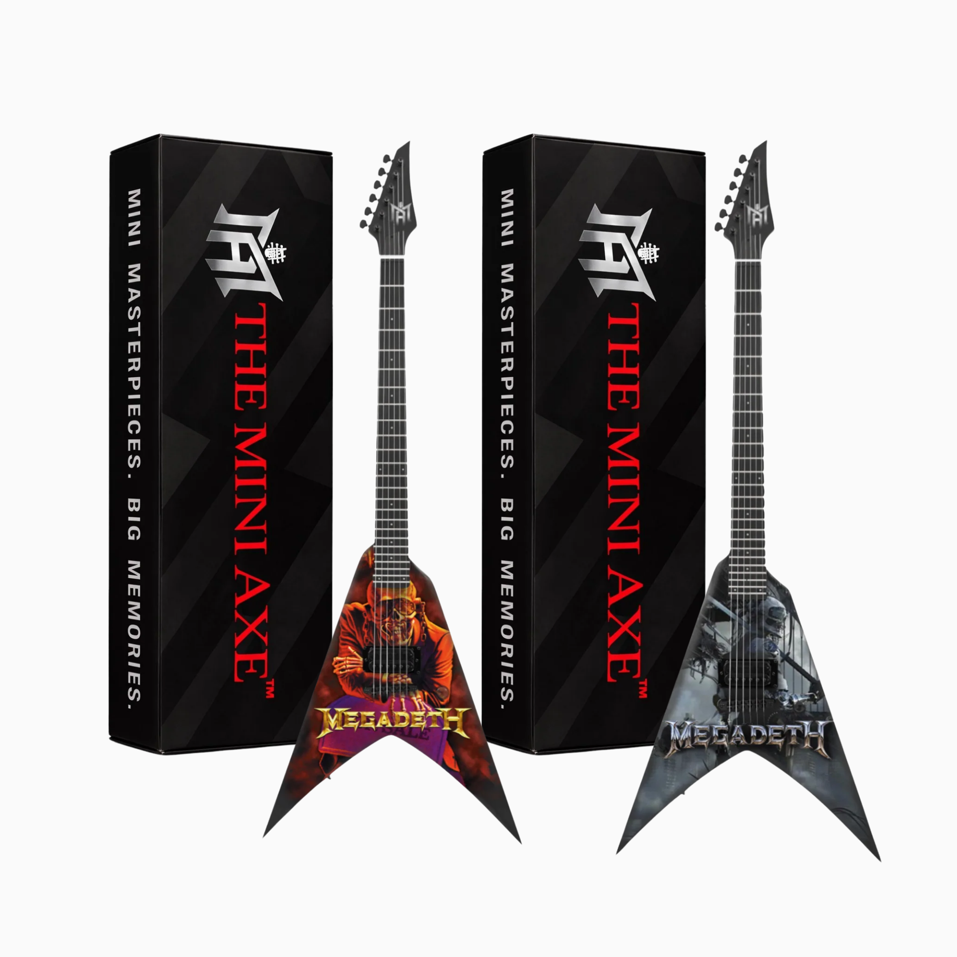 Megadeth "Peace Sells..." and "Dystopia" Miniature Guitar Set