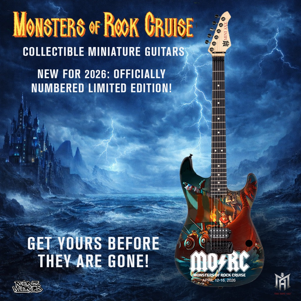 Official Monsters of Rock Cruise 2026 - A Limited Edition Mini Axe