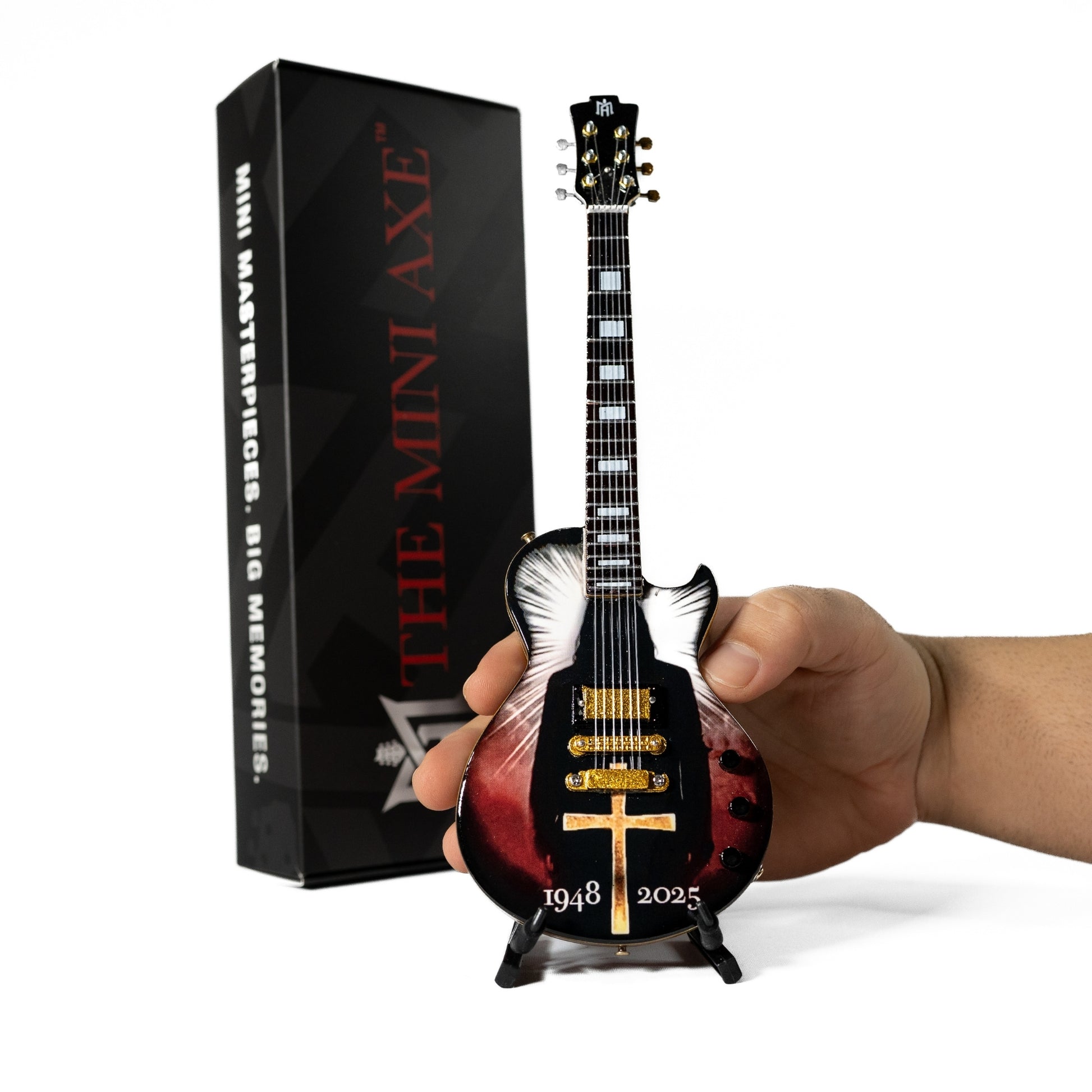 The Prince of Darkness, a Limited Edition Tribute Miniature Guitar