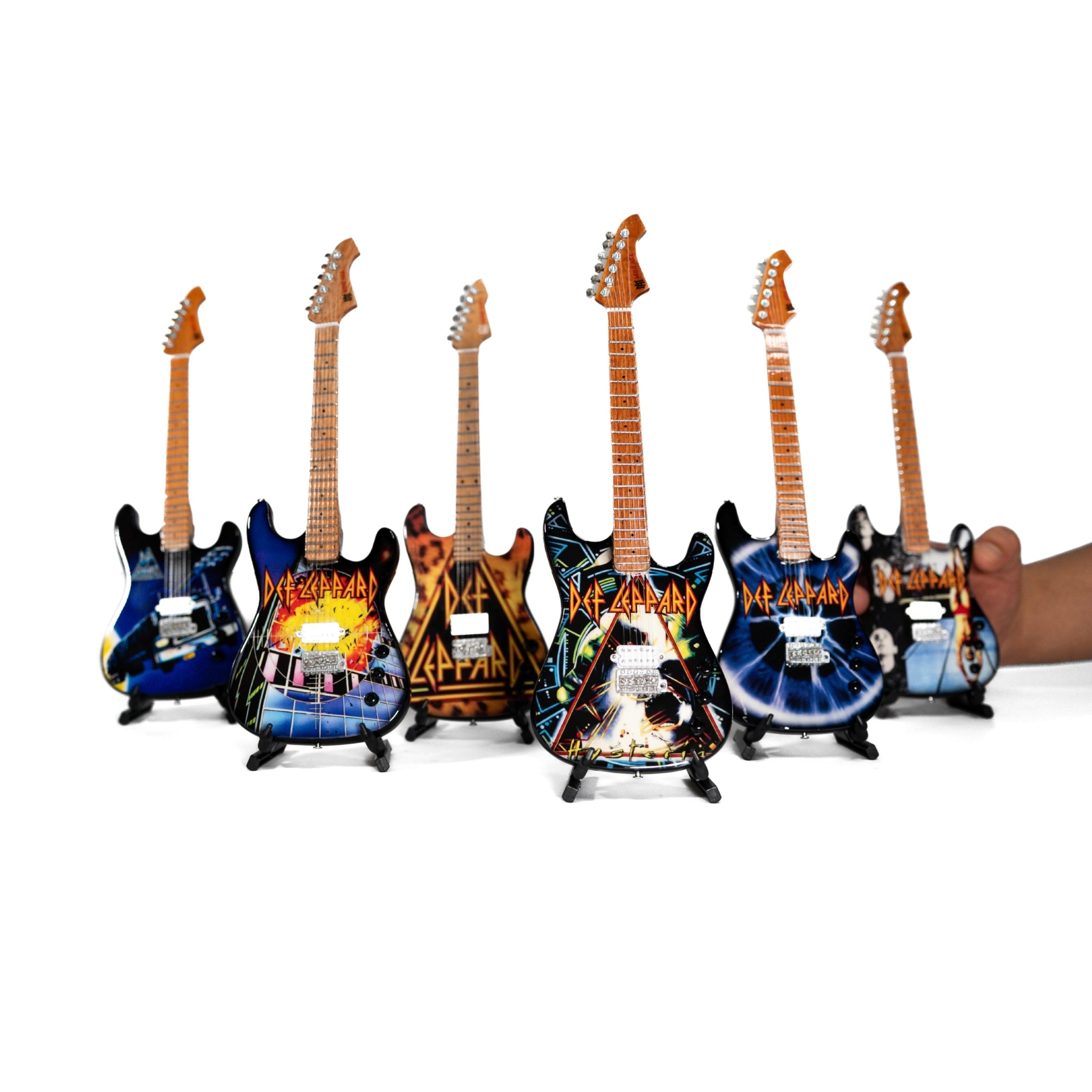 The Complete Def Leppard Miniature Guitar Set – All 6 Official