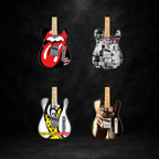 The Rolling Stones Icons Collectible Miniature Guitar Set