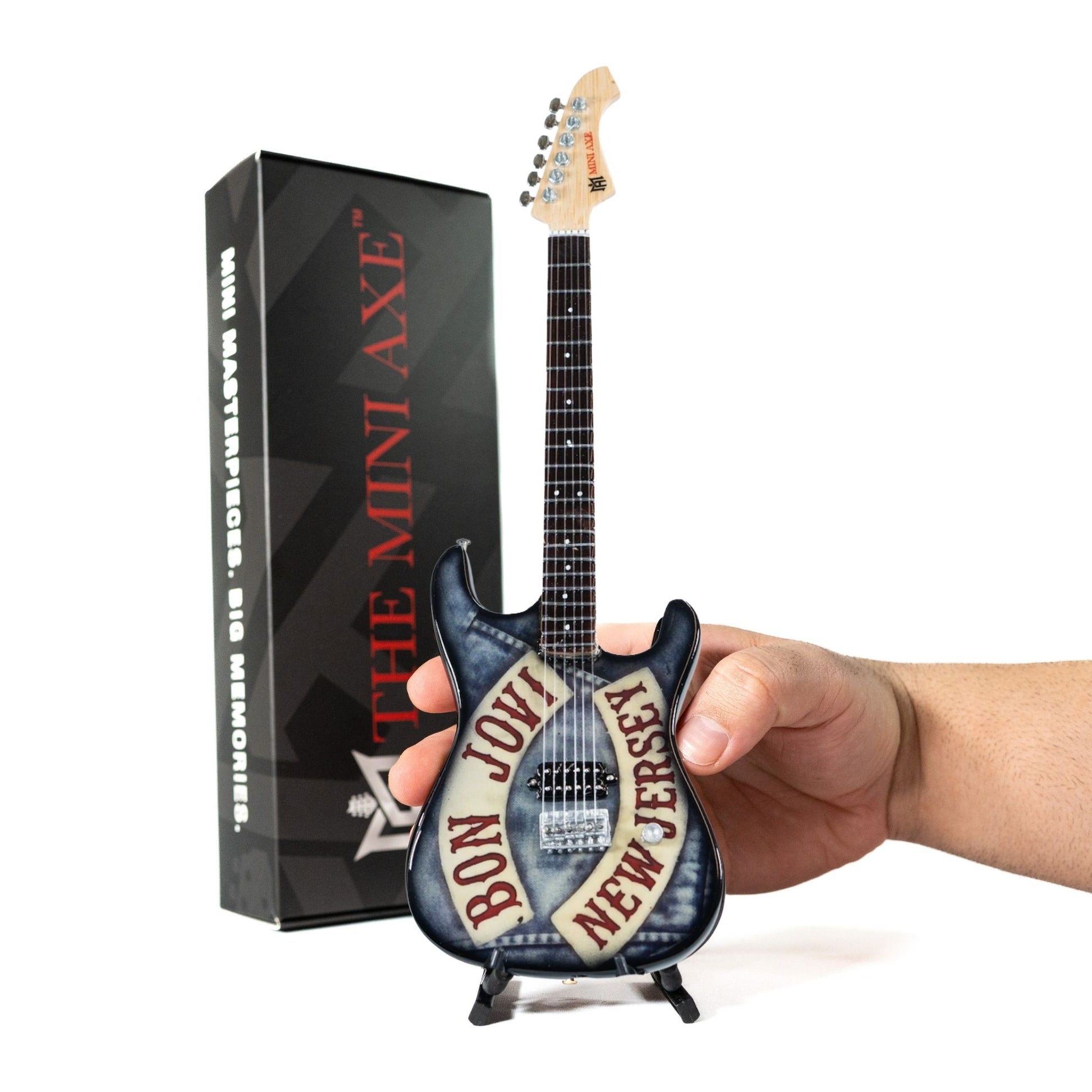 Bon Jovi Denim Miniature Guitar