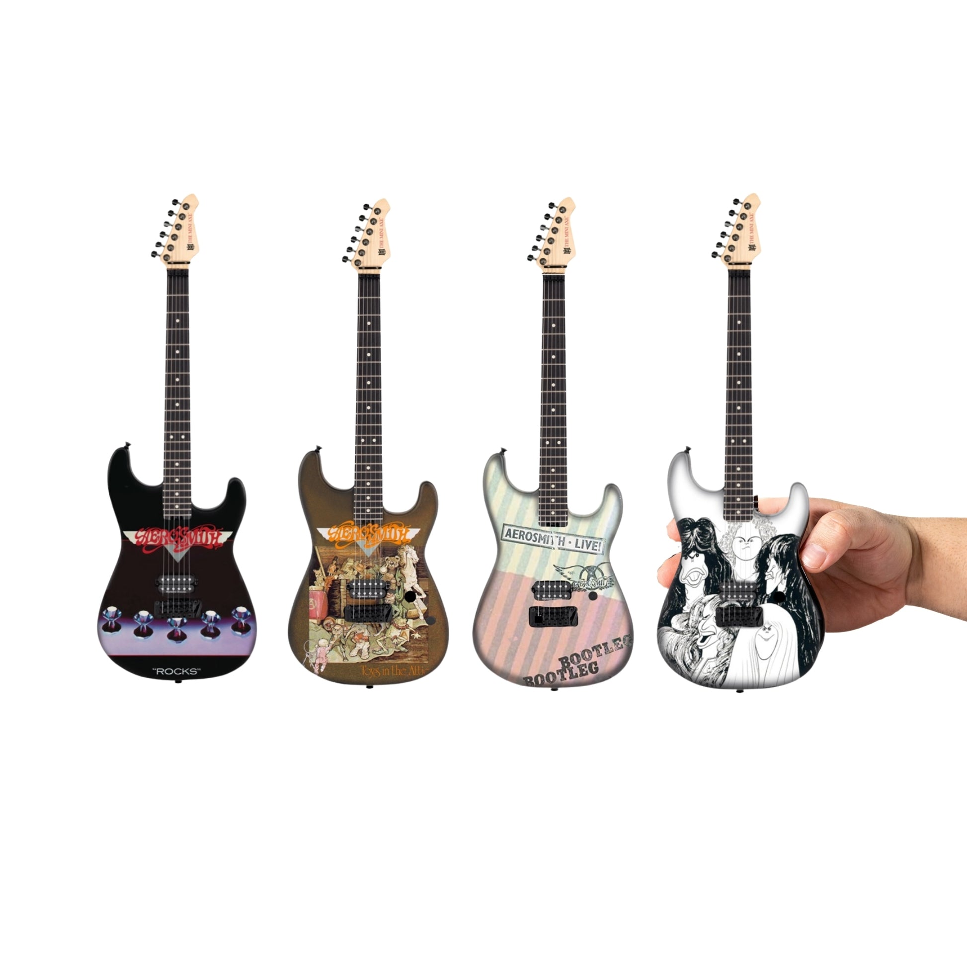 Aerosmith "The 70's Set" Miniature Guitar Collection - a Pre-Order Mini Axe Set