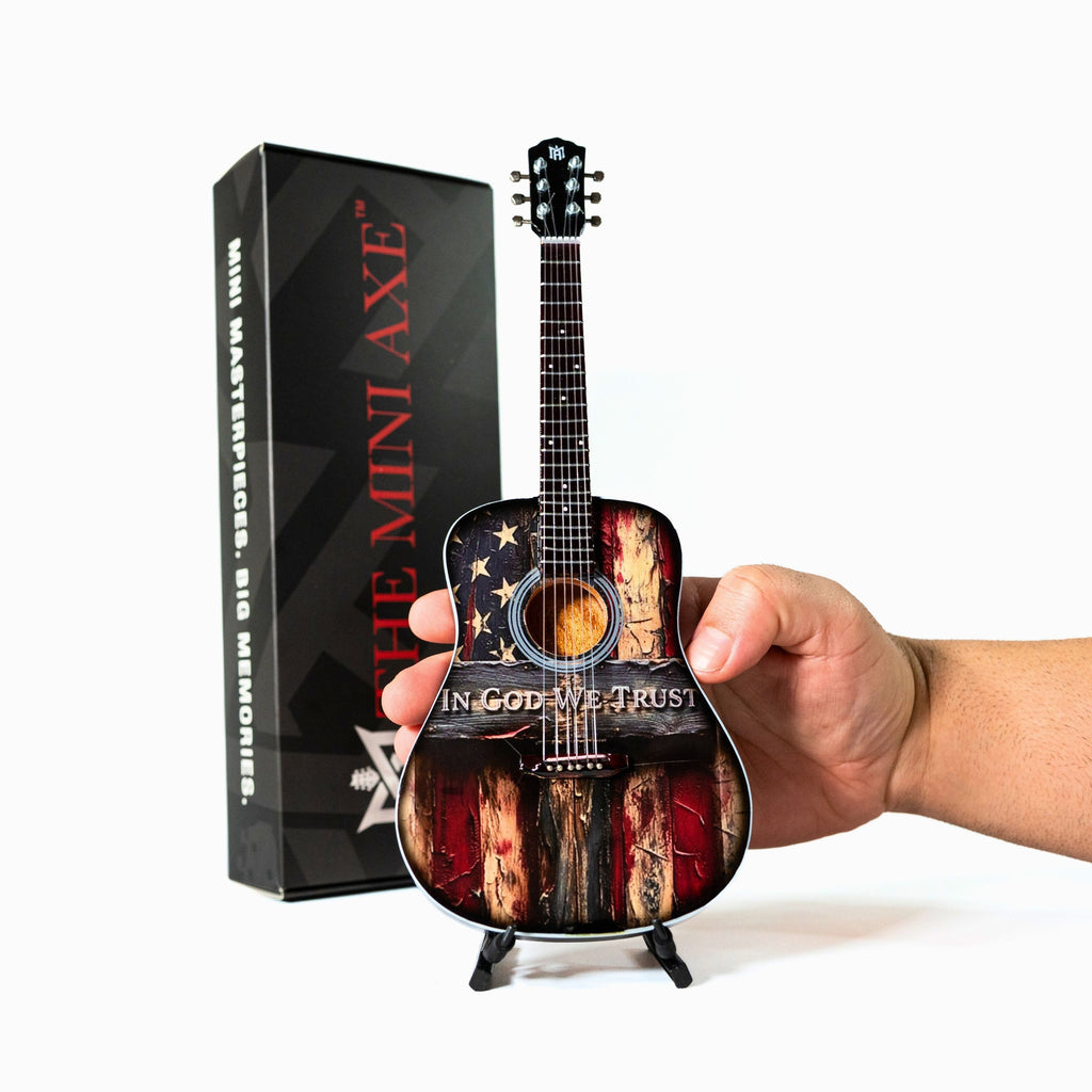 In God We Trust Miniature Guitar