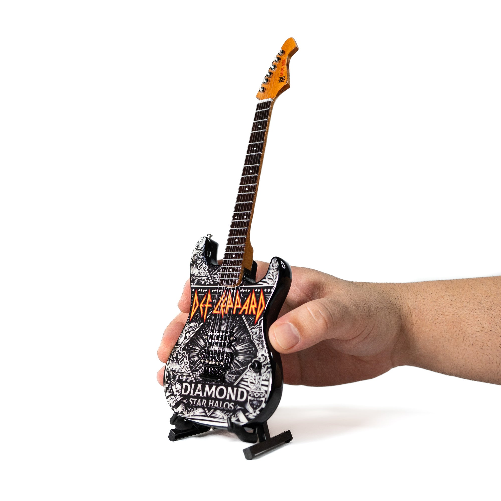 Def Leppard Merch | Miniature Guitar Diamond Album Art | Licensed
