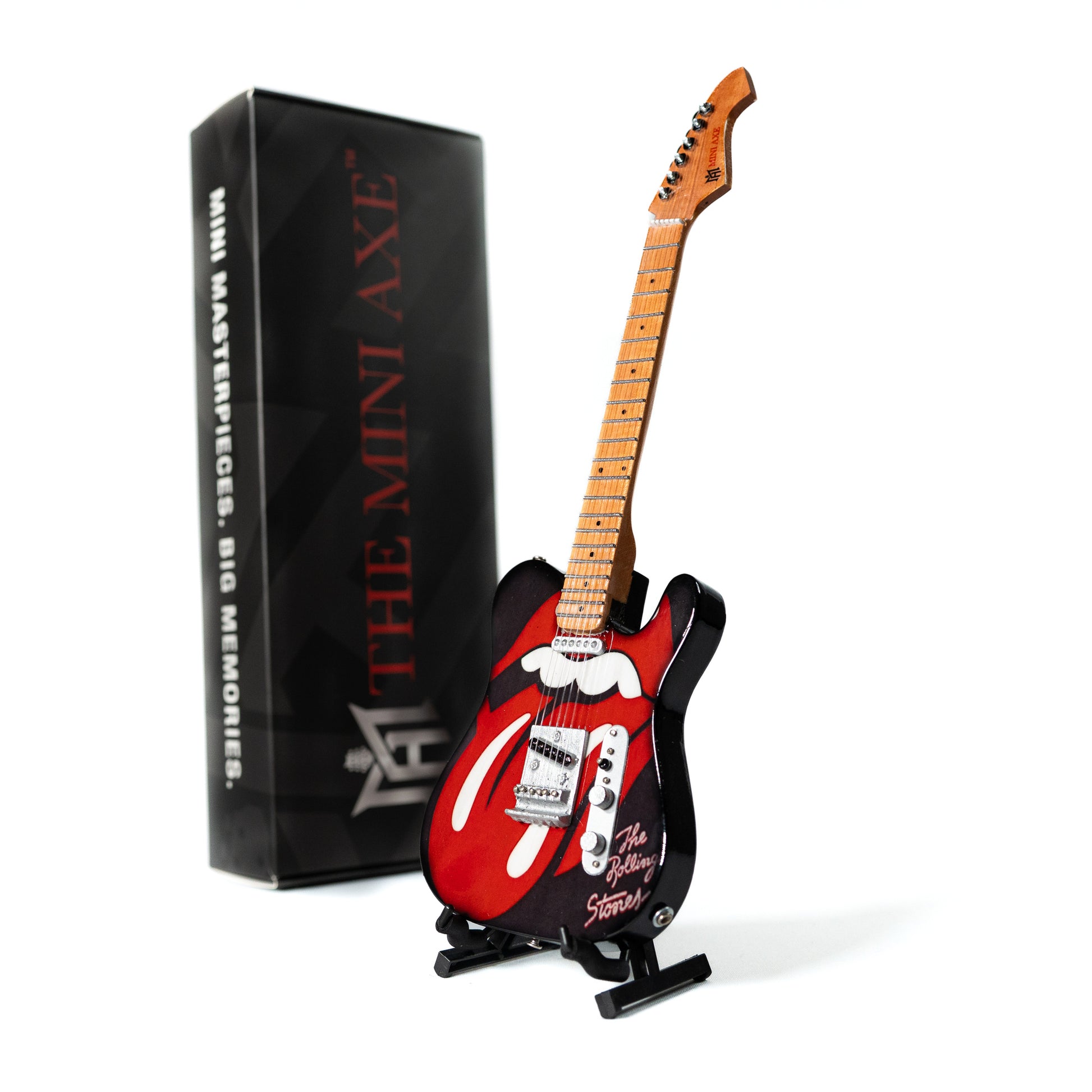 The Rolling Stones "Tongue and Lips" Miniature Guitar